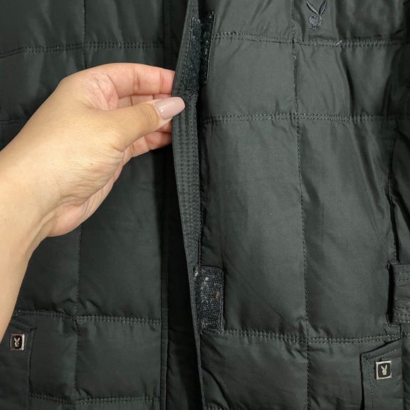 Vintage RARE Playboy Trench Parka Puffer Coat - Picture 7 of 11